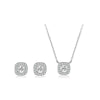 Wholesale Jewelry 925 Sterling Silver Love Water Drops Bell Pattern Necklace Earrings For Women With Diamond Design And Platinum 18K Gold Electroplating