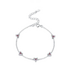 Wholesale Jewelry 925 Sterling Silver Love Zircon Heartshaped Open Ring And Bracelet Set For Women Lovely Style With Water Drops And Bell Patterns