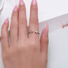 Wholesale Jewelry 925 Sterling Silver Love Zircon Heartshaped Open Ring And Bracelet Set For Women Lovely Style With Water Drops And Bell Patterns