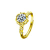 Wholesale Jewelry 925 Sterling Silver Moissanite Geometric Couple's Ring Set With Diamonds