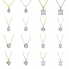 Wholesale Jewelry Sterling Silver Moissanite Geometric Style Electroplated Necklace And Earrings For Women
