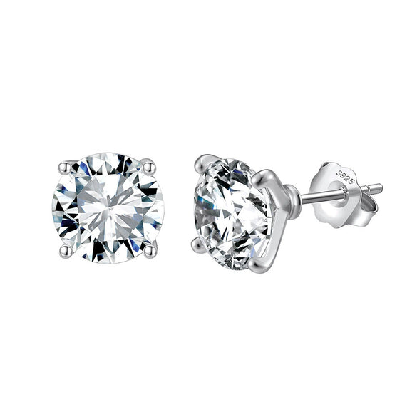 Wholesale Jewelry Sterling Silver Moissanite Geometric Style Electroplated Necklace And Earrings For Women