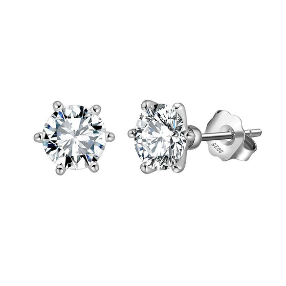 Wholesale Jewelry Sterling Silver Moissanite Geometric Style Electroplated Necklace And Earrings For Women