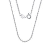 Wholesale Jewelry Sterling Silver O Chain Geometric Style Electroplated Unisex Necklace
