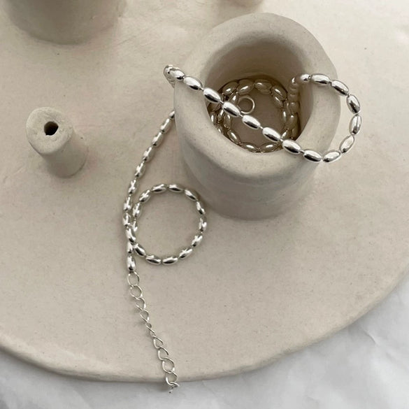 Wholesale Jewelry 925 Sterling Silver Olive Chain Necklace With Plants And Flowers Style And Electroplating Treatment