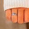Wholesale Jewelry 925 Sterling Silver Open Ring With Diamond Natural Style Adjustable