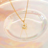 Wholesale Jewelry 925 Sterling Silver Petal Pendant O Shaped Chain 14K Gold Plated Fresh Flower Design