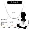 Wholesale Jewelry Sterling Silver Round Bead Clavicle Chain Cross Chain Geometric Style Electroplated