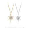 Wholesale Jewelry 925 Sterling Silver Star Inlaid Zircon Pendant Necklace