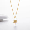 Wholesale Jewelry 925 Sterling Silver Star Inlaid Zircon Pendant Necklace