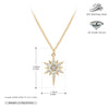 Wholesale Jewelry 925 Sterling Silver Star Inlaid Zircon Pendant Necklace