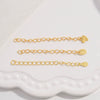 Wholesale Jewelry 925 Sterling Silver Water Drop Heartshaped Electroplated Diy Accessories Chain