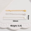 Wholesale Jewelry 925 Sterling Silver Water Drop Heartshaped Electroplated Diy Accessories Chain