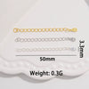 Wholesale Jewelry 925 Sterling Silver Water Drop Heartshaped Electroplated Diy Accessories Chain