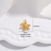 Wholesale Jewelry Sterling Silver 925 Zircon Inlaid Christmas Snowflake Flower Pistil Pendant Accessories For Women