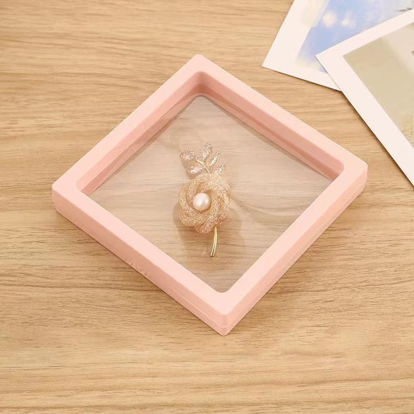 Wholesale Jewelry Storage Box Transparent Dustproof Paper And Cardboard Box For Ring Necklace Display Packaging