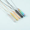 Wholesale Jewelry Streetwear U Shape Customization Laser Engraving 304 Stainless Steel 18K Gold Plated Pendant Necklace Cable Chain