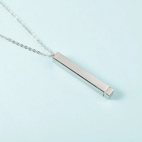 Wholesale Jewelry Streetwear U Shape Customization Laser Engraving 304 Stainless Steel 18K Gold Plated Pendant Necklace Cable Chain