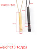 Wholesale Jewelry Streetwear U Shape Customization Laser Engraving 304 Stainless Steel 18K Gold Plated Pendant Necklace Cable Chain