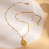 Wholesale Jewelry Suit Titanium Steel Simple Design With Love Water Drops Bell Patterns Non Fading Electroplated For Women