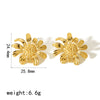 Wholesale Jewelry Sunflower Stainless Steel 18K Gold Plated
