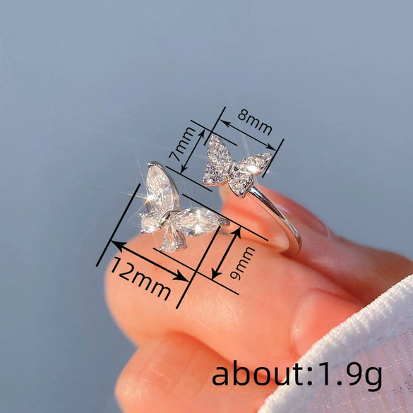 Wholesale Jewelry Sweet Animal Zodiac Geometric Copper Ring With Zirconia For Women