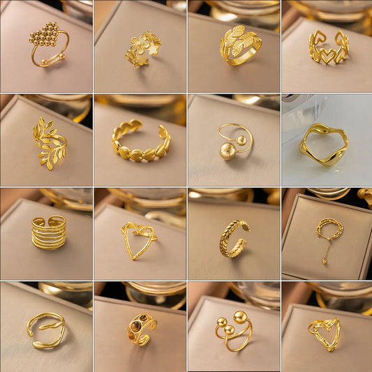 Wholesale Jewelry Sweet Bow Knot Titanium Steel Plating Rings