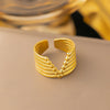 Wholesale Jewelry Sweet Bow Knot Titanium Steel Plating Rings