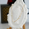 Wholesale Jewelry Sweet Commute Geometric 304 Stainless Steel Freshwater Pearl 18K Gold Plated Beaded Necklace