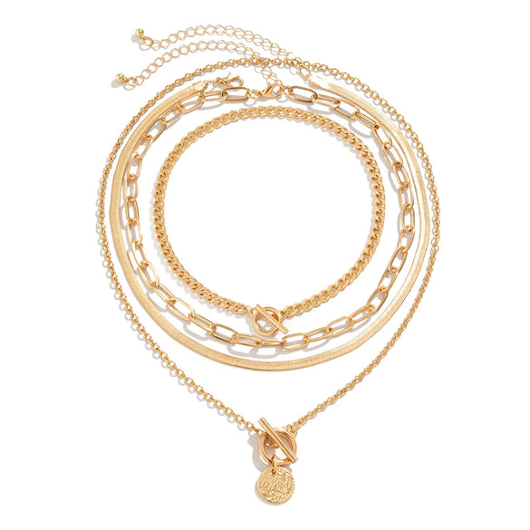 Wholesale Jewelry Sweet Cool Style Zinc Alloy Heart Geometric Star Electroplated Cross Chain Pendant Necklace For Women