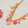 Wholesale Jewelry Sweet Geometric Alloy Clavicle Chain With Strawberry Pattern For Women