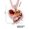 Wholesale Jewelry Sweet Geometric Copper Zircon Electroplated Ochain Pendant Necklace