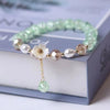 Wholesale Jewelry Sweet Heart Shape Flower Artificial Crystal Beaded Bracelets