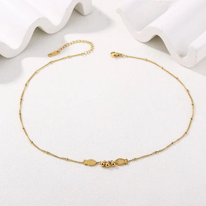 Wholesale Jewelry Sweet Roman Style Fish 304 Stainless Steel 18K Gold Plated Plating Pendant Necklace