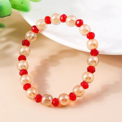 Wholesale Jewelry Sweet Round Beaded Glass Bracelets