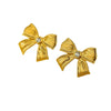 Wholesale Jewelry Sweet Simple Style Bow Knot 304 Stainless Steel Zircon 18K Gold Plated Inlay Rings Earrings Necklace