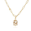 Wholesale Jewelry Sweet Style Copper Heart Shape Geometric Dripping Oil Hollow Love Bell Necklace