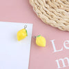 Wholesale Jewelry Sweet Style Plastic Resin Fruit Strawberry Apple Pineapple Grape Lemon Pendant Dripping Glue Handmade