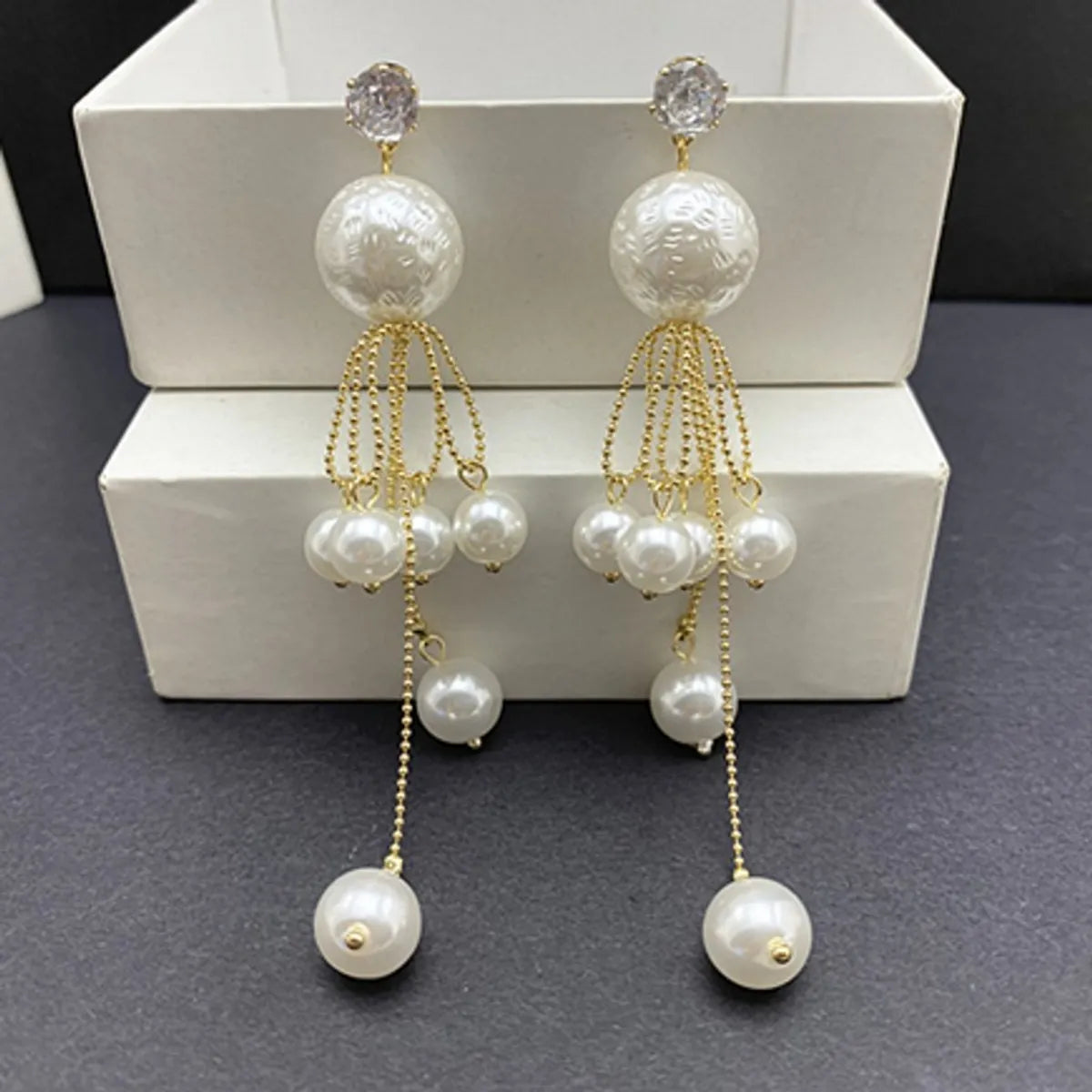 Wholesale Jewelry Sweet Tassel Alloy Drop Earrings