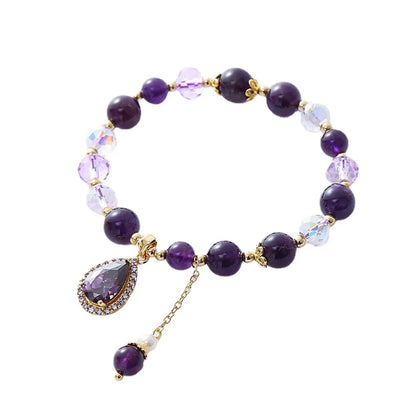 Wholesale Jewelry Sweet Water Droplets Crystal Knitting Bracelets