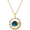 Wholesale Jewelry Titanium Steel And Copper Geometric Star Planet Pendant Necklace For Women