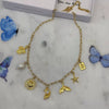 Wholesale Jewelry Titanium Steel And Stainless Steel Animal Zodiac Star Shape Pendant Necklace With Electroplating