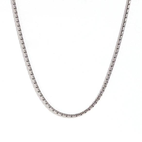 Wholesale Jewelry Titanium Steel And Stainless Steel Plain And Pearl Chain Bracelet And Necklace Waist Chain Geometric Style 18K Gold Plated