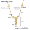 Wholesale Jewelry 316L Stainless Steel Animal Zodiac Geometric Style Electroplated Pendant Necklace