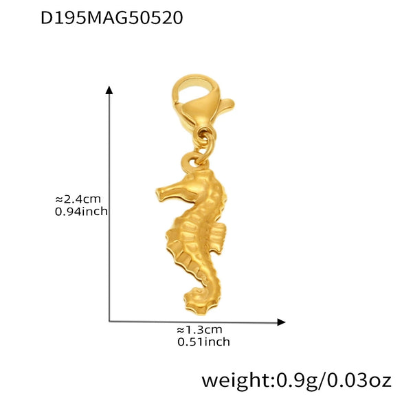 Wholesale Jewelry 316L Stainless Steel Animal Zodiac Geometric Style Electroplated Pendant Necklace