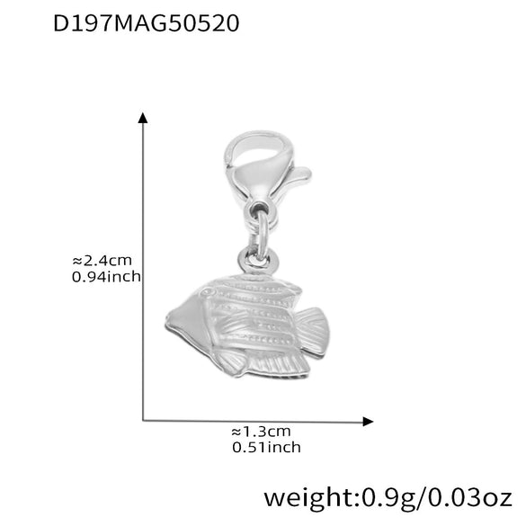 Wholesale Jewelry 316L Stainless Steel Animal Zodiac Geometric Style Electroplated Pendant Necklace