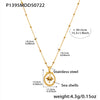 Wholesale Jewelry 316L Stainless Steel Animal Zodiac Geometric Style Electroplated Pendant Necklace