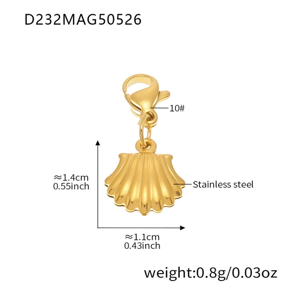 Wholesale Jewelry 316L Stainless Steel Animal Zodiac Geometric Style Electroplated Pendant Necklace