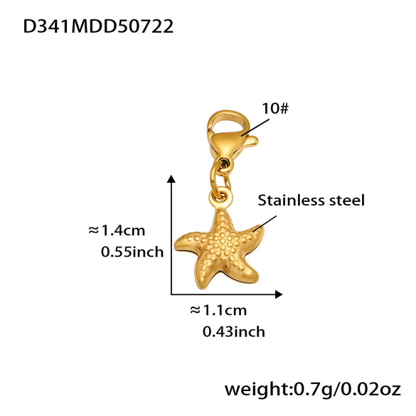 Wholesale Jewelry 316L Stainless Steel Animal Zodiac Geometric Style Electroplated Pendant Necklace