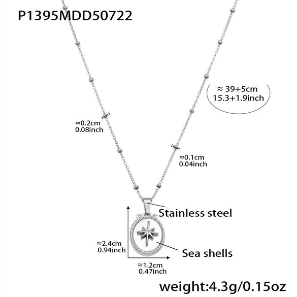 Wholesale Jewelry 316L Stainless Steel Animal Zodiac Geometric Style Electroplated Pendant Necklace